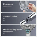Large Panel Shower Head, 8 Adjustable Positions, Wide Water Outlet, Handheld Bathroom Shower V1189-LC-LY-00091
