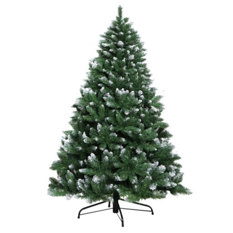 Jingle Jollys Christmas Tree 1.8m Snowy Xmas Tree Decoration 650 Tips XM-TR-WELL-6F-SNOW