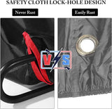 Waterproof 210D Oxford Bike Cover with UV Protection and Lock Holes for 1 or 2 Bicycles, Black, 190 V1189-LC-HW-00700