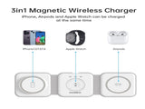 CHOETECH T588-F-WH 3-in-1 Foldable Fast Wireless Charger for Phone/Watch/Earphone V28-ELECHOT588FWH