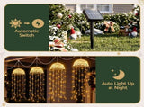 Jingle Jollys Christmas Lights Solar Jellyfish 4Pcs Garden Decorative Warm White XMAS-JLF-224LED-4PC-WM