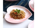 Heart Shaped Tray Pink Plates Heart-Shaped Ceramic V1369-AZ3-W-18440