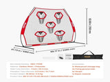 2133.6 x 2133.6mm Football Trainer Throwing Net, Training Throwing Target Practice Net with 5 Target V952-GLQW77YC5KXWQ8XVG001V0