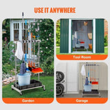 VEVOR Garden Tool Organizer, 10 Slots with Hooks, Yard Tool Tower Rack with Wheels for Garage V952-CKGJSNJJSJSSTJEMHV0