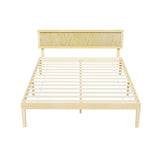 Artiss Bed Frame Queen Size Wooden Base Mattress Platform Timber Pine YUMI WBED-YUMI-Q-WD-AB