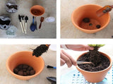 Terracotta Small Plant Pots Brown Smooth Texture for Herbs and Crafts 20Pcs V1370-AZ4-19561