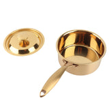 Stainless Steel Thickened Milk Pot with Lid Compound 3Layer Bottom Complementary Food PotGold V1294-YM0901-3118210121511