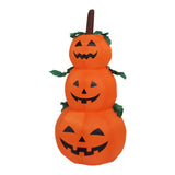 3.9ft Halloween Inflatable 3 Pumpkin Stack Light 100240V Halloween Inflatables Stacked Pumpkins for V1294-YM0901-3115230076511