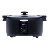 Morphy Richards Digital 6.5L Slow Cooker Matte Black 10 Preset Functions MRDSC6BK