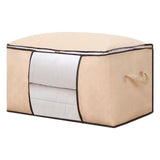 Clothes Storage Bags Fabric Foldable Blanket Storage Container Closet Organizer with Clear Window V1294-YM0901-3117250021313