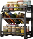 3-Tier Detachable Spice Rack Storage Organiser for Kitchen Countertop V178-36110