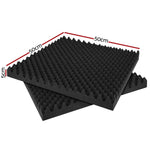 Alpha Acoustic Foam 60pcs 50x50x5cm Sound Absorption Proofing Panels Eggshell AFB-EGG-60