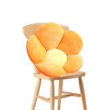 SOGA Orange Whimsical Big Flower Shape Cushion Soft Leaning Bedside Pad Floor Plush Pillow Home SCUSHION083