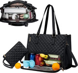 15.6 Inch 2-in-1 Insulated Leak-Proof Cooler Laptop Bag and Handbag, Black V1188-MS-325-0145
