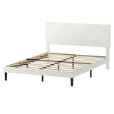 Levede Double Bed Frame Upholstered Adjustable Headboard Platform Mattress Base BF1084-D-BG-AU