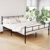 Artiss Bed Frame Queen Metal Bed Frame SOL MBED-C-SOL-Q-BK