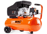 UNIMAC 24L 2.0HP Air Compressor, Direct Drive, 2 Couplers for Airtools Tyre Inflation, Portable, V219-ACMELEUM250A