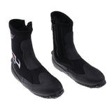 NNEOBA 5mm Neoprene Dive Boots - High Cut Zipper Wetsuit Boots V728-1005001355995792