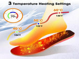 Rechargeable Heated Insoles with Bluetooth APP Control 3 Heat Settings , Trim-to-Fit, V1232-JRKCXD001
