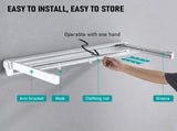 Alston Wall Mounted Drying Rack Clothes Airer Space Saver Folding Dryer Bearing Capacity 12KG V985-WMDRYINGRACKW