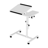 Artiss Laptop Desk Table Fan Cooling White 60CM LA-DESK-LEO-L1-WH