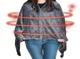Electric Heated Blanket Washable 10W Heated Soft Thermal Zipper Shawl Wraps USB Charging Winter V985-HEATEDBLANKET