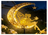 Outdoor Statues Solar Decor, Statues with Warm LED Light, Solar Powered Statues for V1369-AZ3-W-10997