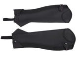 1 Pair Equestrian Half Chaps Microfiber Comfortable Horse Riding Half Chaps Zip Up for Youth Unisex V1294-YM0901-3111250100611
