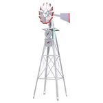 Garden Windmill 8FT 245cm Metal Ornaments Outdoor Decor Ornamental Wind Will GWM-8FT-GR