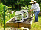 4Pack Pop Up Insect Barrier Cover Net, 19.6" x 11.8" Round Foldable Protectors Mesh V1107-119-26621-WHT-4PACK