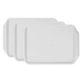 3PCS Colorful Food Tray Rectangle Thickened Binaural Plastic Tray Heat Resistance Stackable V1294-YM0523-3118220042012