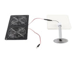 20W Solar Panel Solar Powered Dual Exhaust Fan Kit for Chicken Coops Greenhouses Sheds Pet Houses V1294-YM0901-3111240101211