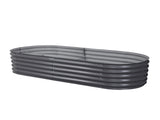 Green Fingers Garden Bed 160X80X42cm Oval Planter Box Raised Container Galvanised GARDEN-OVAL-1608042