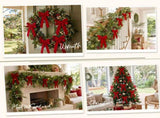 Jingle Jollys 12Pcs Red Velvet Christmas Bows Tree Decorations Xmas Decor XM-TR-BOW-12PCS-RD