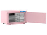 Pink 23L Hot Towel Warmer Cabinet with UV Sterilizer for Salon and Home Use LSB-59262