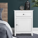 Artiss Bedside Tables Side Table Drawers Nightstand White FURNI-G-SCAN02-BS-WH