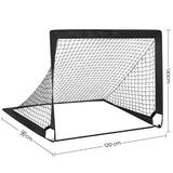 Portable Soccer Goal Net Quick Set-up Training Equipment for Backyard Soccer Black V1308-DSZKI-259-1