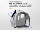 Pet Backpack Carrier, Transparent Space Capsule Pet Backpack Bag with Straps, Breathable Pet Carrier V1189-WXFWAL-20260319-00906