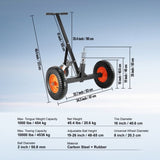VEVOR Adjustable Trailer Dolly, 1000lbs Tongue Weight Capacity, Carbon Steel Trailer Mover with V952-TYSDQYCB10003IOSUV0