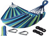 Outdoor Camping Hammock Portable Travel Swing Balance Hammock for Beach Hiking Backyard Relax V1232-LVDCRED002
