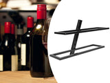 Wall Mounted Red Wine Bottle Holder Rack Storage Shelf for Household Kitchen Bar Decor2 Bottle V1294-YM0718-3115200131111