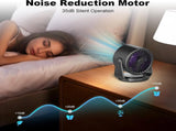 Fan - Rechargeable table fan - Silent USB fan - 100 speeds with memory function - LED display - 115&deg V1188-MS-313-0999