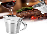 750ML Gravy Boat 304 Stainless Steel Sauce Jug Double Walled Steak Sauce Pot with Lid V1294-YM0716-3118220143511
