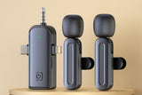 2.4G Wireless Lavalier Microphones for iPhone Android USB-C Lightning Plug Play V1263-JX-6268