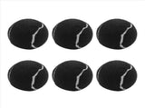 12Pcs Pack Tennis Balls Wear- Elastic Training Balls 66mm Ladies Beginners Practice Tennis ,Black V1366-AZ2-W-17882