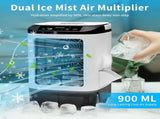 Portable Evaporative Air Cooler Fan Spray Function and Ice Box Personal Desktop Cooling Unit V1366-AZ2-W-27180