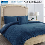 Alastairs Ruby Navy Quilt Cover Set Double V442-MFL-QUILTCS-RUBY-NAVY-DS