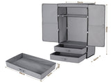 Artiss Large Portable Clothes Closet Wardrobe with Magnetic Door Grey DIY-WR01-160-GY