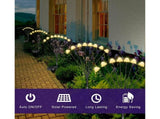 2Pcs Solar Mushroom Light - 8pcs Warm White V1263-JX-927