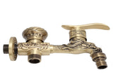 G1/2 Wall Mounted Washing Machine Faucet Brass Retro Hot Cold Water Tap Bathroom Supplies V1294-YM0718-3112200148311
